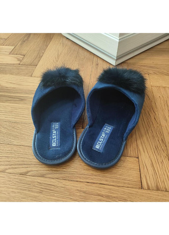 Жіночі велюрові закриті тапочки з пушком Belsta Белста (364989073)