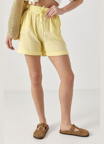 Муслиновые шорты на завязках Lurex (332200006)