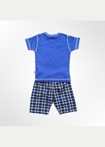 Синяя всесезон пижама детская (футболка+шорты) (турция) 2-3 года 98 см синий (1060) футболка + шорты Oztas