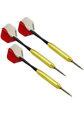 Дротики для гри в дартс циліндричні PROBRASS HEAVY Steel Tip (латунь, 3шт., +3хвіст, +3опер) (BC106) Harrows (361436452)