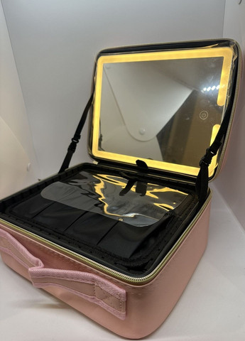 з дзеркалом Boxup LED підсвічування 2 колірні температури Рожевий More Органайзер для косметики (311225738)