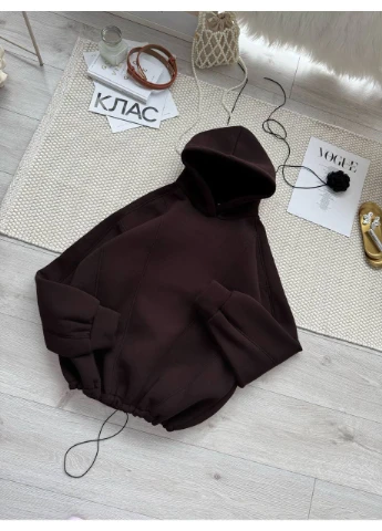 Оверсайз худі з фіксаторами на флісі No Brand Р4939-781 (369402749)