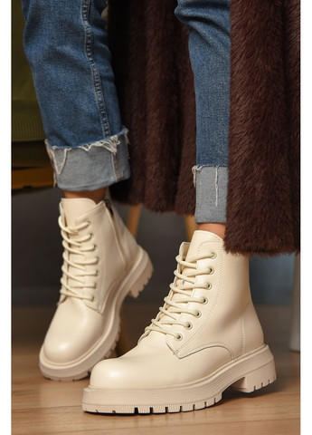 Черевики жіночі зимові світло-бежевого кольору Let's Shop (366546109)