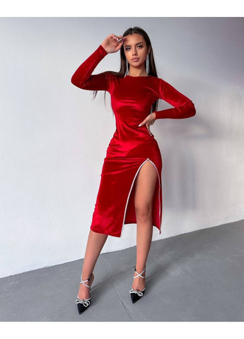 Чорна оксамитова сукня No Brand