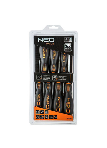 Набор отверток (PH, SL, 7 шт) крестообразные шлицевые (23668) Neo Tools (268139192)