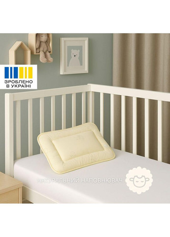 Подушка дитяча 40х60 см вовняна в ліжечко для немовлят вовна PAPAELLA (342128832)