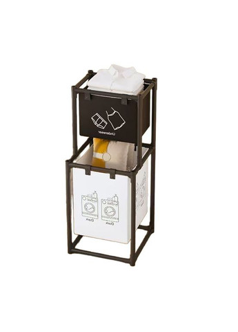 Корзина для белья на 2 отделения 97х44х31 см No Brand (340247828)