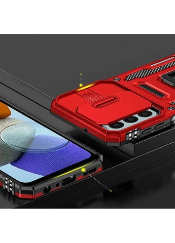 Ударопрочный чехол для Samsung Galaxy A25 5G Накладка Силикон + Поликарбонат Красный No Brand (402058962)