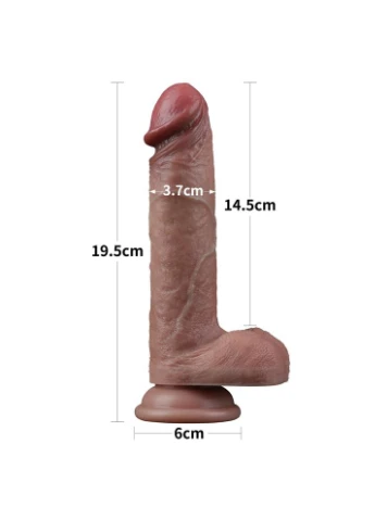 Фалоимитатор 7.5'' DUAL LAYERED SILICONE COCK Lovetoy (383114791)
