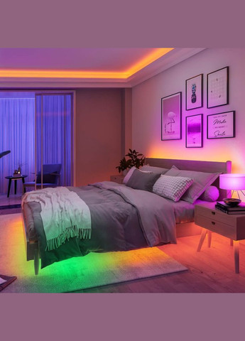 Світлодіодна стрічка RGBIC Basic Wi-Fi + Bluetooth LED Strip Light With Protective Coating 10м Білий (H619C3D1) Govee (316084571)