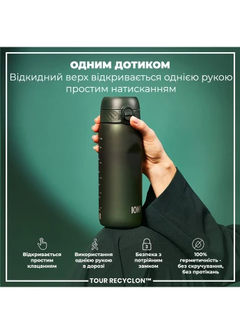 Бутылка для воды 750 мл. (ЭКО бутылка) BPA Free, Dark Green ION8 (394717802)