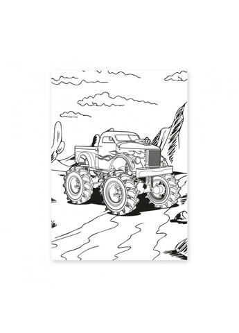 Розмальовка 1Вересня А4 12 сторінок Monster Truck (742810) 1 Вересня (386688250)