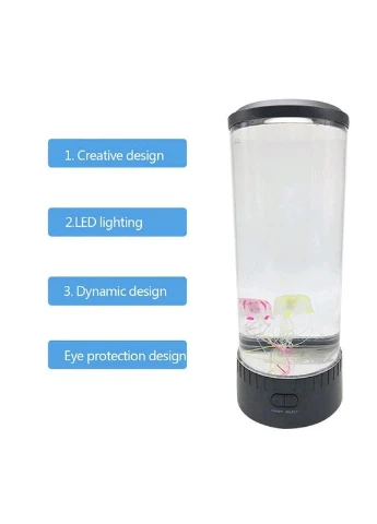 Лампа - нічник зі світлодіодними медузами ZmX LED Jellyfish Mood Lamp Приліжковий світлодіодний настільний Digital (393957854)