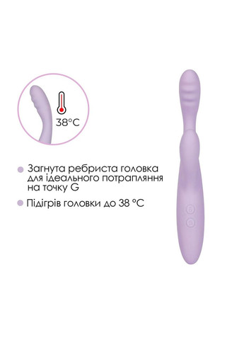Тонкий кролик-вибратор Svakom Cici+ 2 Lilac, управление со смартфона, подогрев до 38 °C No Brand (366879913)