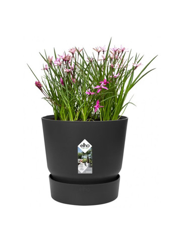 Горшок greenville round 25cm черный 332334 Elho (316616497)