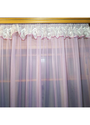 Фіранка готова коротка Ніжність бузкова No Brand (372133765)