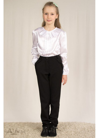 Черные повседневный, классические демисезонные брюки Albero