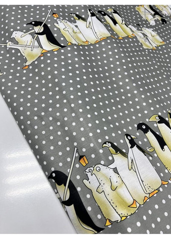 Постельное белье с резинкой Полярные друзья, бязь Семейный размер 70/70 No Brand (364220486)