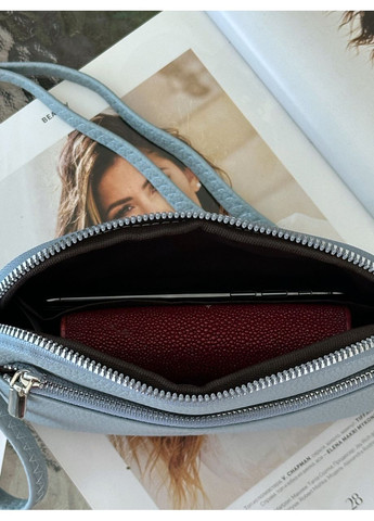 Женская сумка через плечо маленькая из экокожи для телефона черная/ сумочка женская ля телефона No Brand (350613432)