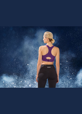 Спортивний топ з ущільненими чашками для жінки LYCRA® 424567 фіолетовий Crivit (302434466)