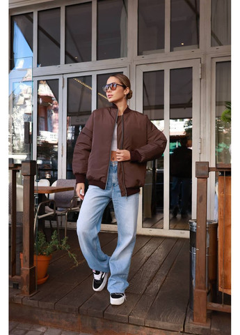 Бомбер женский на подкладке Style Point бейсбольный на молнии (362210271)