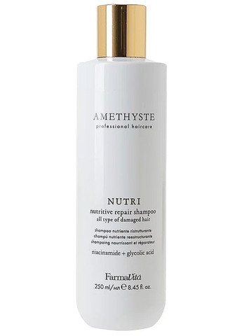 Питательный шампунь для волос Amethyste Nutri Nutritive Repair Shampoo 1000ml (1519520-33159395) FarmaVita (368617102)