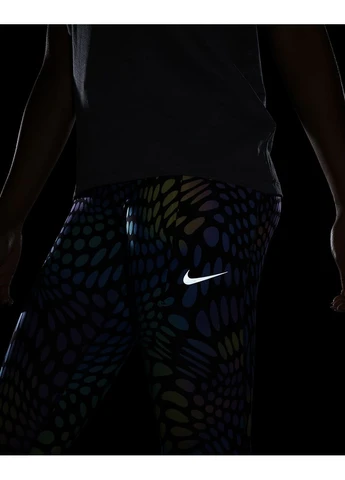 Комбинированные летние леггинсы womens mid-rise running leggings multi dm7555-010 Nike