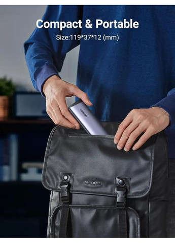 Внешний корпус карман для жесткого диска SSD M.2 NVME CM767 10 Гбит/с USB C 3.2 Gen 2 Ugreen (365301547)