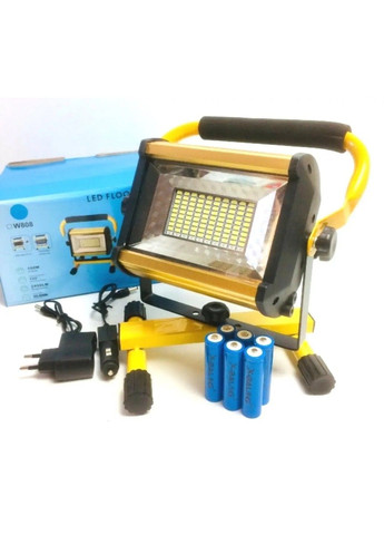 Фонарь прожектор LED W808 100W (SMD) + USB + 6x18650 (4 режима) No Brand (315705328)