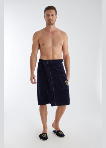 Набір для сауни чоловічий 040-2 темно-синій Nusa (318381488)