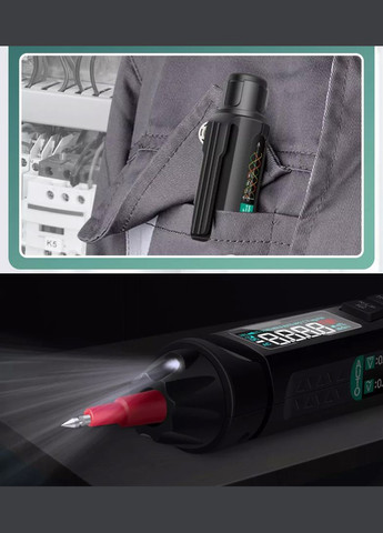 Ультра компактний багатофункціональний цифровий мультиметр ручка A3008 6000 відліків Aneng (303401421)