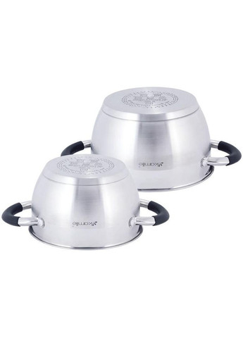 Набір 2 каструлі Marsaili 1.8л, 2.5л з силіконовими ручками Kamille (330020375)