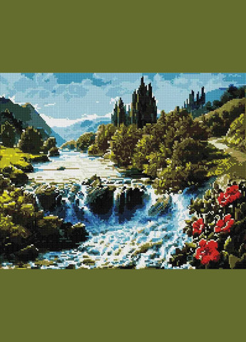 Алмазная мозаика Красивый водопад 40х50 см SP081 ColorArt (289370668)