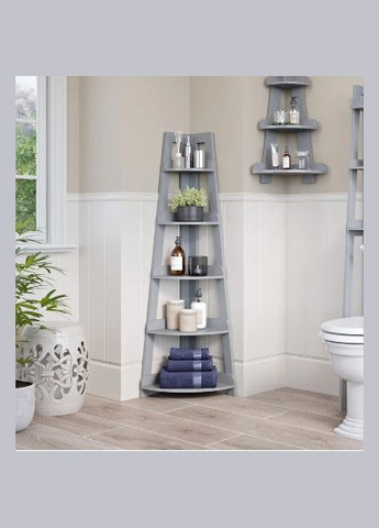 Стеллаж угловой для ванной из дерева Либра маренго (ВУГ-002919) No Brand (328090987)