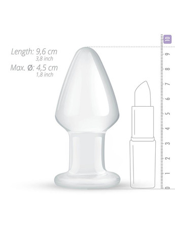 Скляна анальна пробка Glass Buttplug No. 25 SO4416 Gildo (303885795)