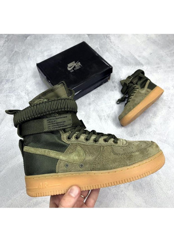 КРОСІВКИ ЖІНОЧІ NIKE SPECIAL FLED AIR FORCE 1 GREEN НАЙК No Brand сірі демісезони (367173735)
