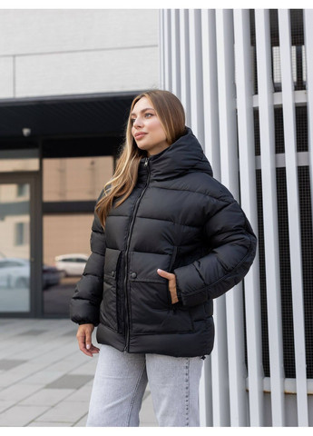 Черный зимний Пуховик Geran