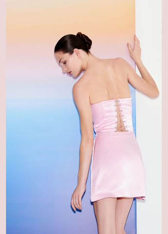 Корсет сатиновый L Розовый 844 Papaya (346084589)