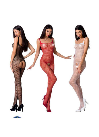 Эротический бодистокинг BS071 black, комбинезон на бретелях, черный костюм сетка Passion (292644048)