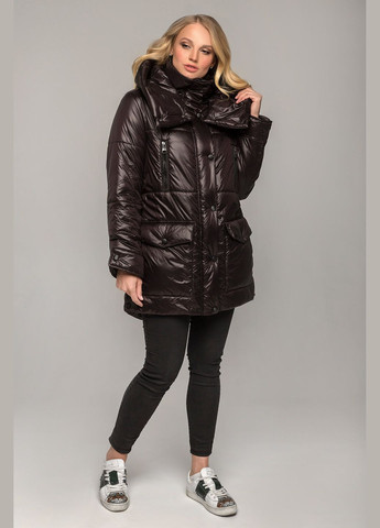 Чорна демісезонна куртка долорес (01118-bl-black46) MioRichi