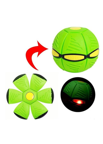 М'ячик фрісбі складаний ігровий Flat Ball Disc м'яч трансформер літаюча тарілка світиться 6 LED No Brand (323144352)