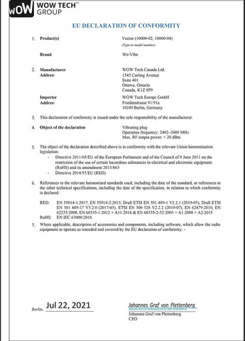 Вибромассажер для пар Chorus, Purple We-Vibe (331169820)