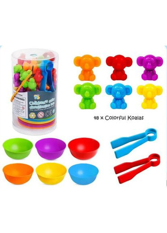 Сортуй по кольорах та рахуй Сортери Розвиваюча гра Коали 48 фігур 6 кольорів Різнокольоровий (М1950172) Xin Runyang (302746914)