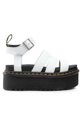 Белые босоножки Dr. Martens с ремешком