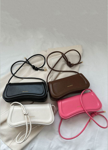 Жіноча сумка 3973 багет рожева No Brand (303323141)