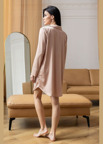 Нічна сорочка-халат Рбж1385 Беж MiaNaGreen (331148522)