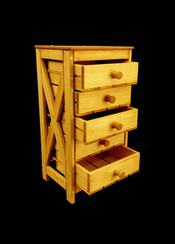 Стелаж для овочів і фруктів з дерева Догвуд каррі (ЯХТ-000103) No Brand (327865352)