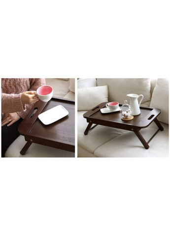Столик-поднос для завтрака из дерева Пенсильвания мокко (СТП-003110) No Brand (327866644)