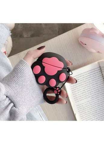 Чохол для навушників Лапка чорна силіконовий Trends Airpods Pro (360897117)