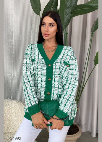 Зеленый демисезонный кардиган Liton